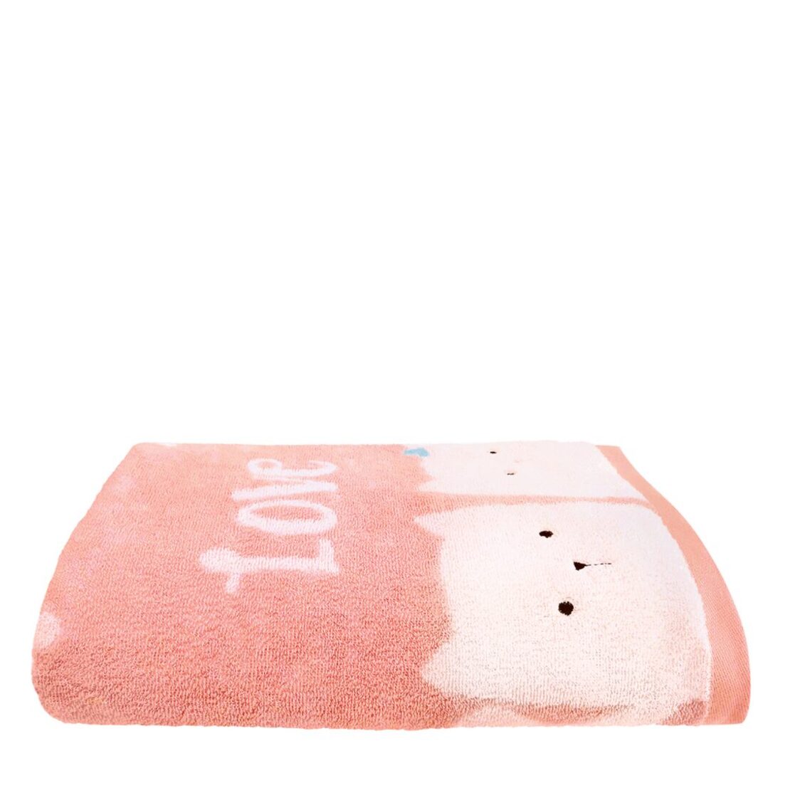 Milton Home Phoebe 100% Cotton Supersoft Yarn Bath Towel Pink