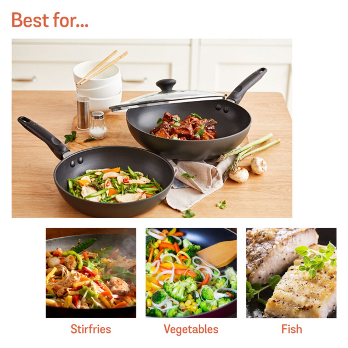 Meyer Cook N Look Nonstick 30cm Covered Stirfry (Induction) 18895