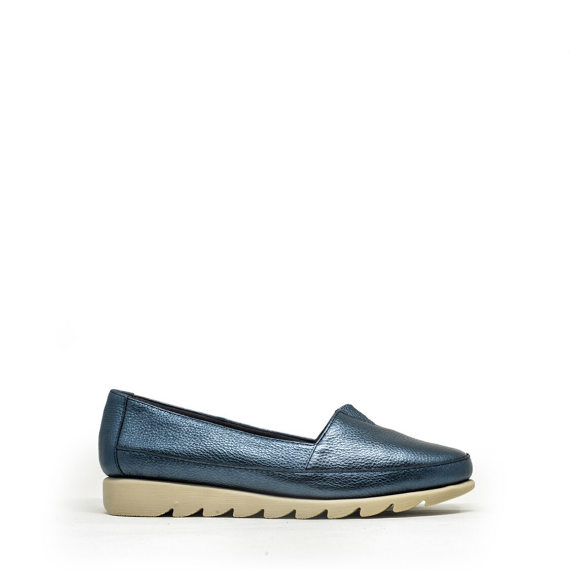 Barani 8938-71 Leather Pumps/Ballet Flats (Navy)