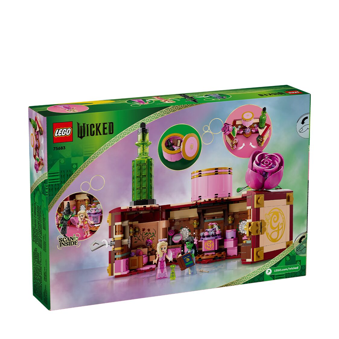 LEGO Wicked Glinda & Elphaba’s Dormitory Collectible Toy Model 75683
