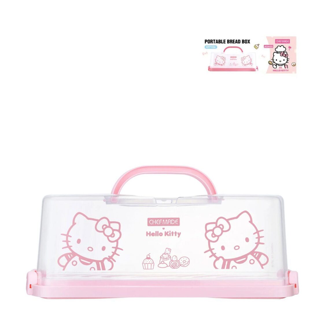 CHEFMADE Hello Kitty PP Portable Bread Box 1898CM-KT7106