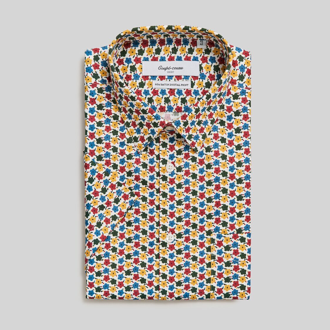 Coupe Cousu Short Sleeve Shirt, Print CCSSE302-PRINT