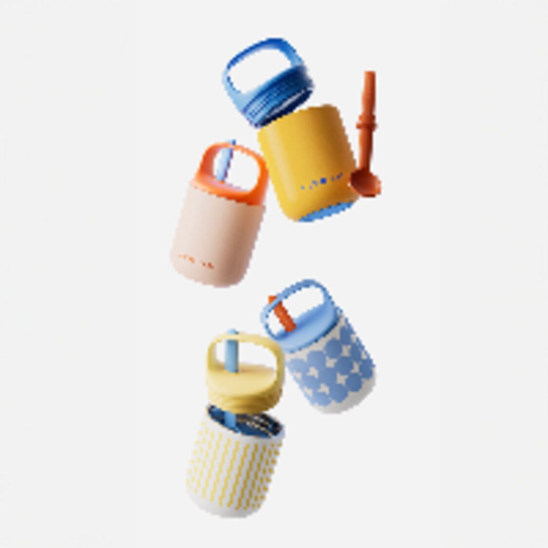 Chako Lab 450ml Baobao Thermos Cup White Yellow