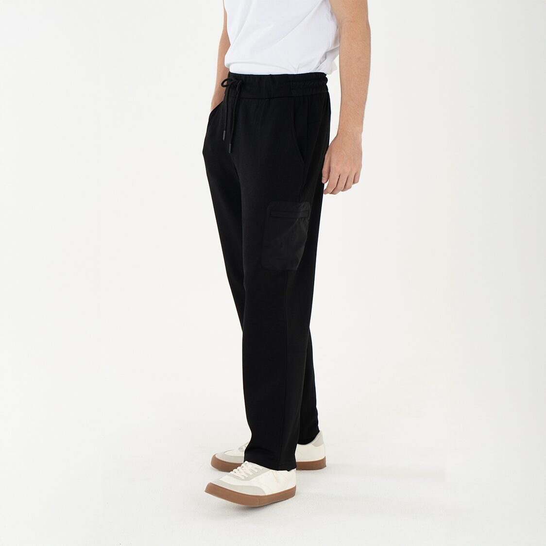 K/WOODS Mens Drift Patch Joggers - Black