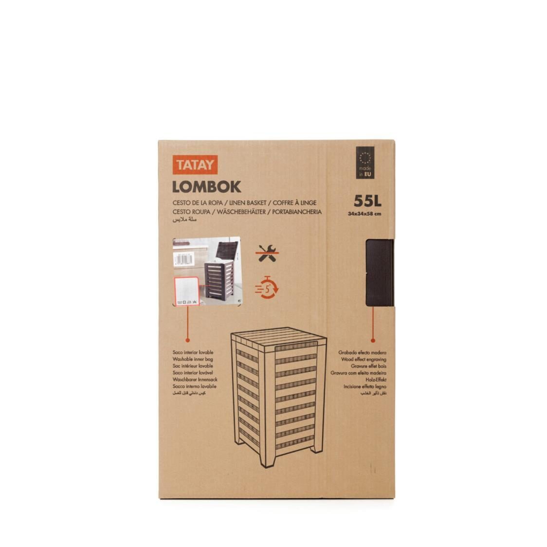 Tatay Laundry Hamper Lombok Brown