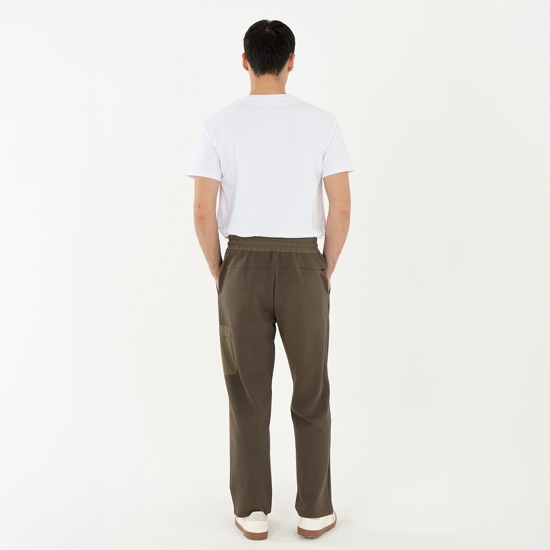 K/WOODS Mens Drift Patch Joggers - Khaki