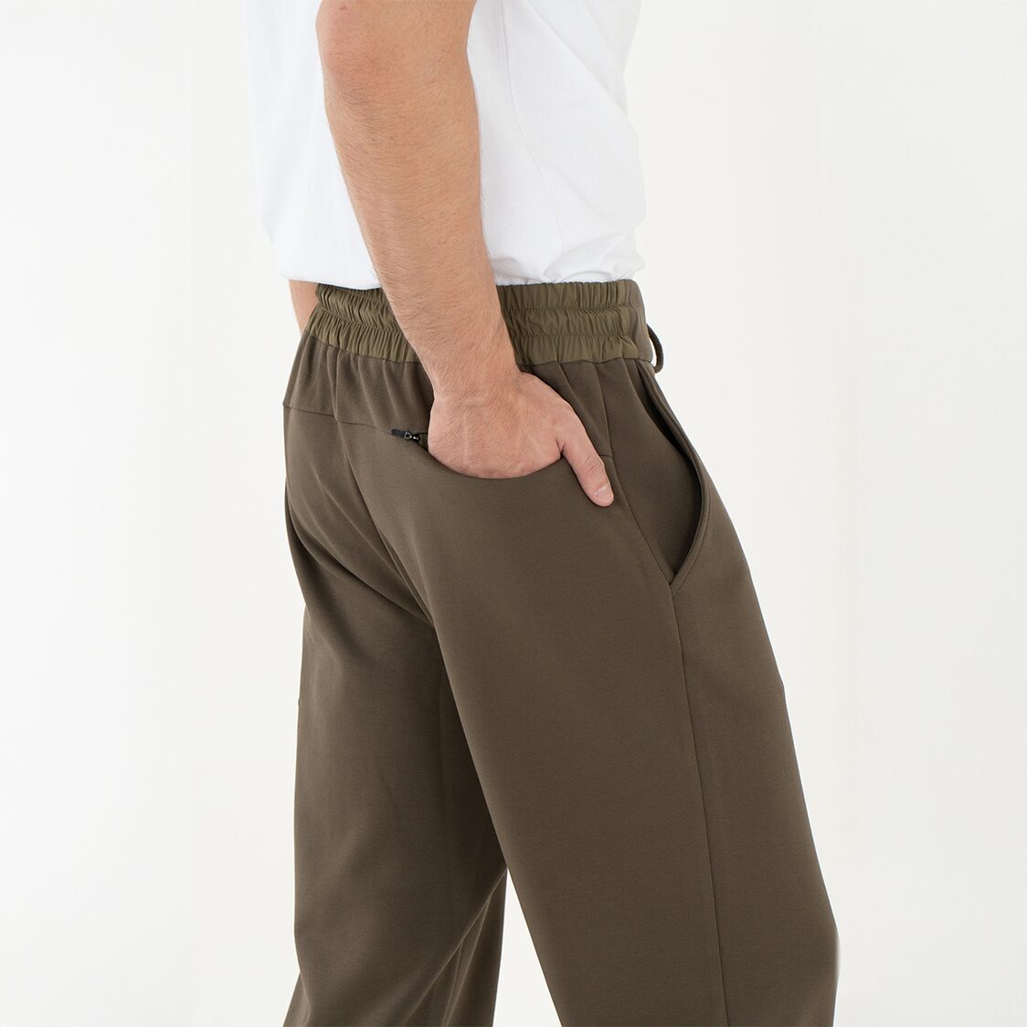 K/WOODS Mens Drift Patch Joggers - Khaki
