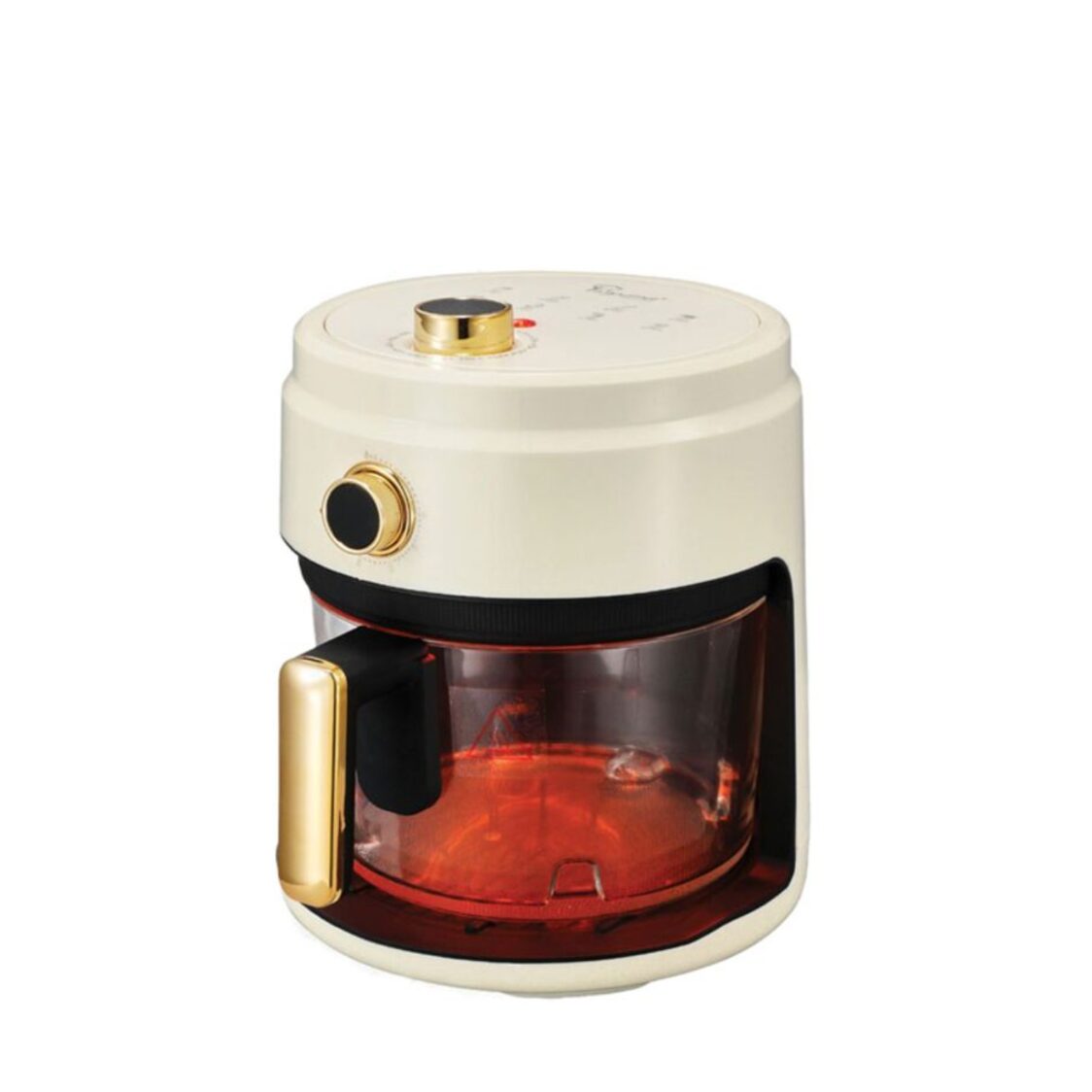 La Gourmet 4L Glass Air Fryer - Cream (LGELAF412850) + Free Shogun Cleaver 7Inch (Worth $69.90)