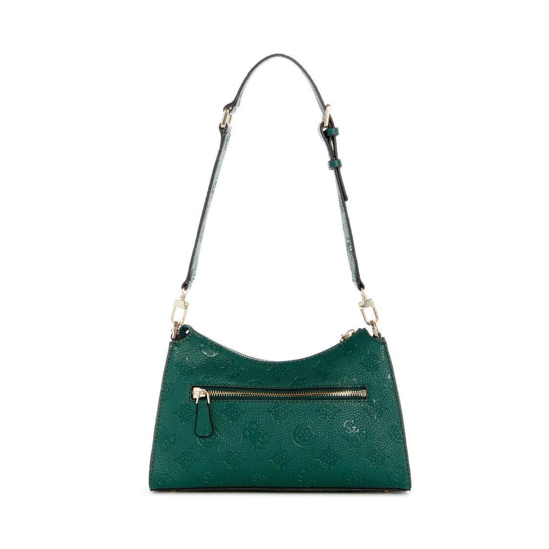 Guess Cresidia Ii Top Zip Shoulder Bag,Forest Logo