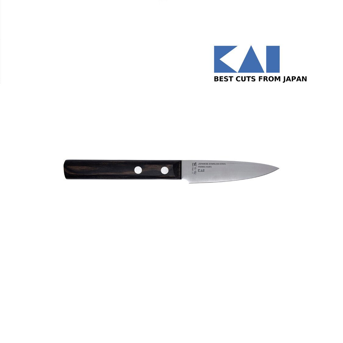 Kai Seki Manju Wooden Handle Paring Knife - 9 cm (BE-0553)
