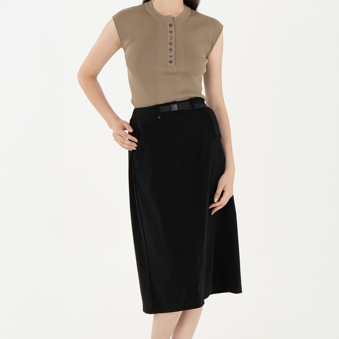 K/WOODS Ice Cool Skirt in Black