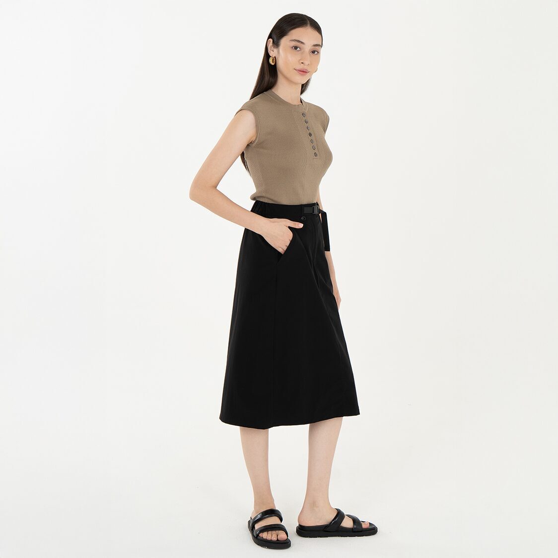 K/WOODS Ice Cool Skirt in Black