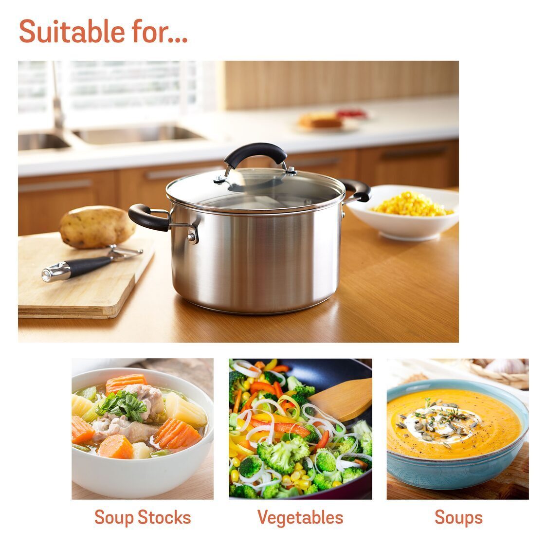 Meyer Centennial Stainless Steel Covered Stockpot (Induction)