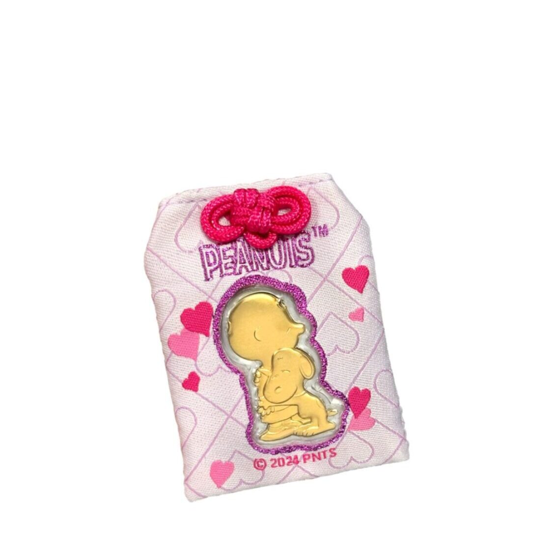 The Singapore Mint Peanuts Snoopy Charlie Gold Foil Charm Bag