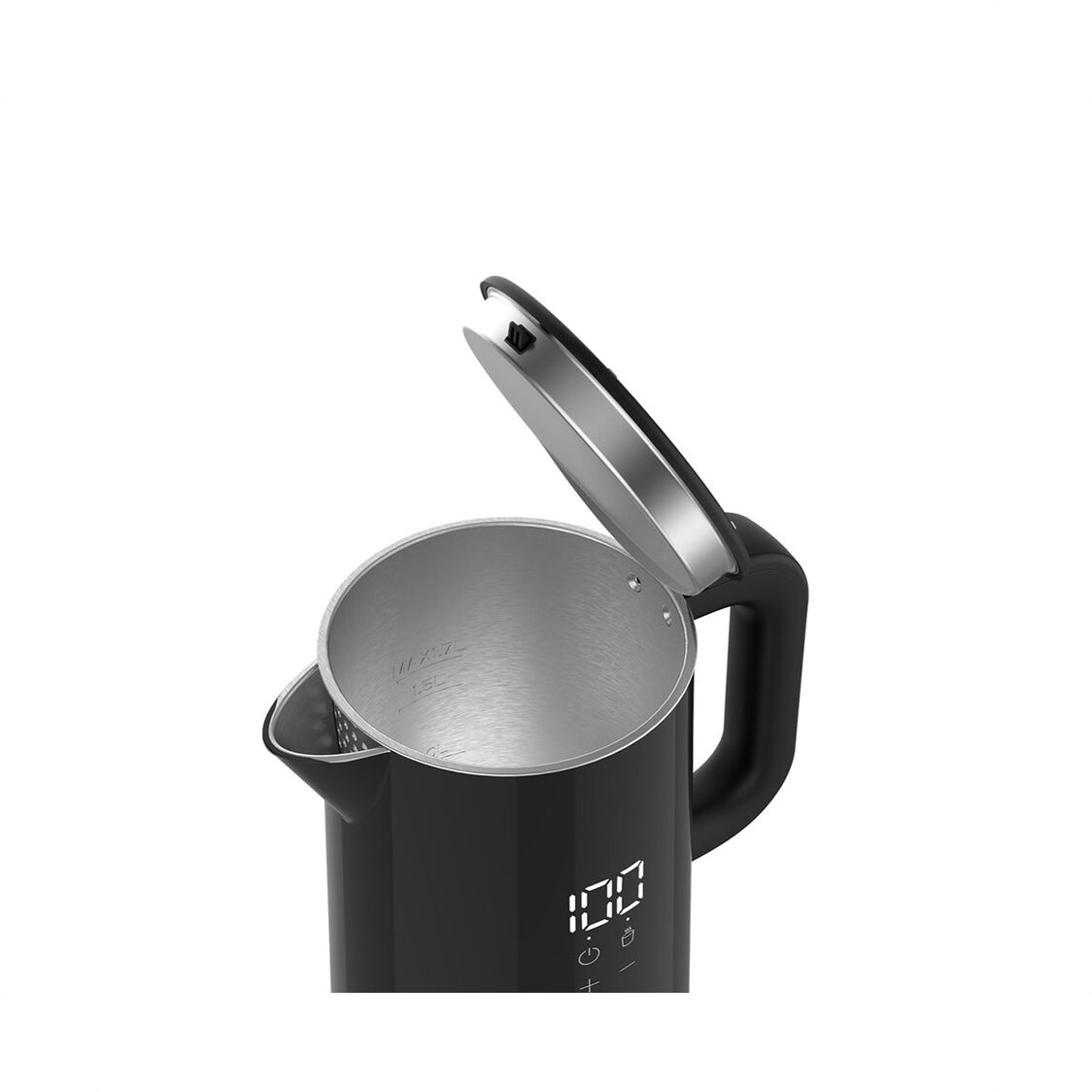 Odette Smart Double-Wall Digital Kettle 1.7L - Black