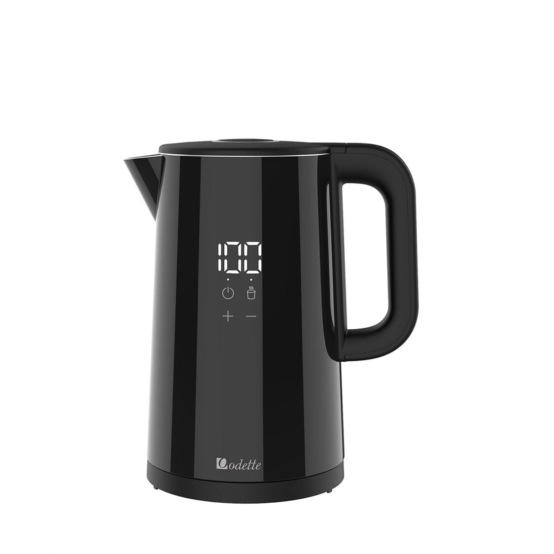 Odette Smart Double-Wall Digital Kettle 1.7L - Black