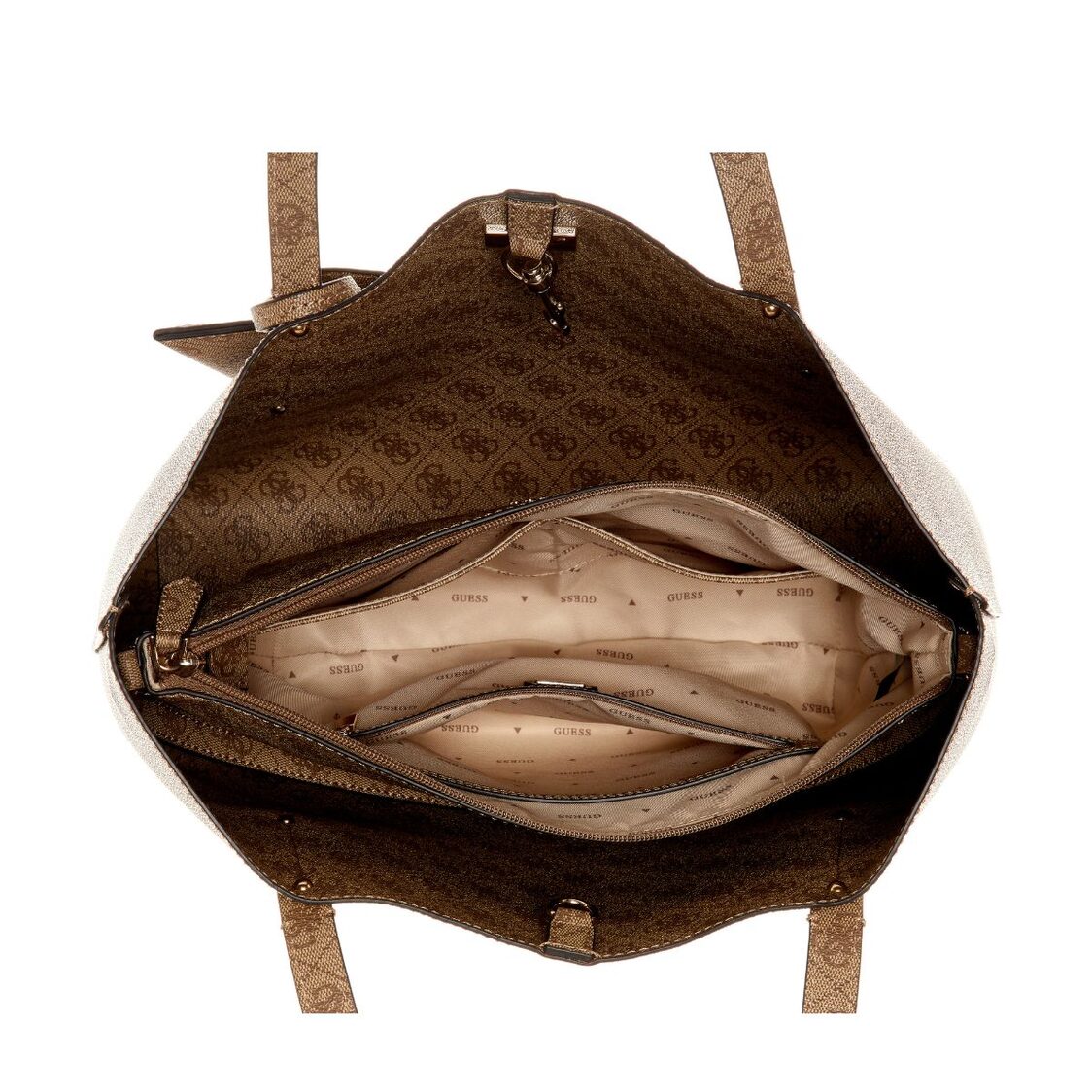 BRENTON TOTE,LATTE LOGO