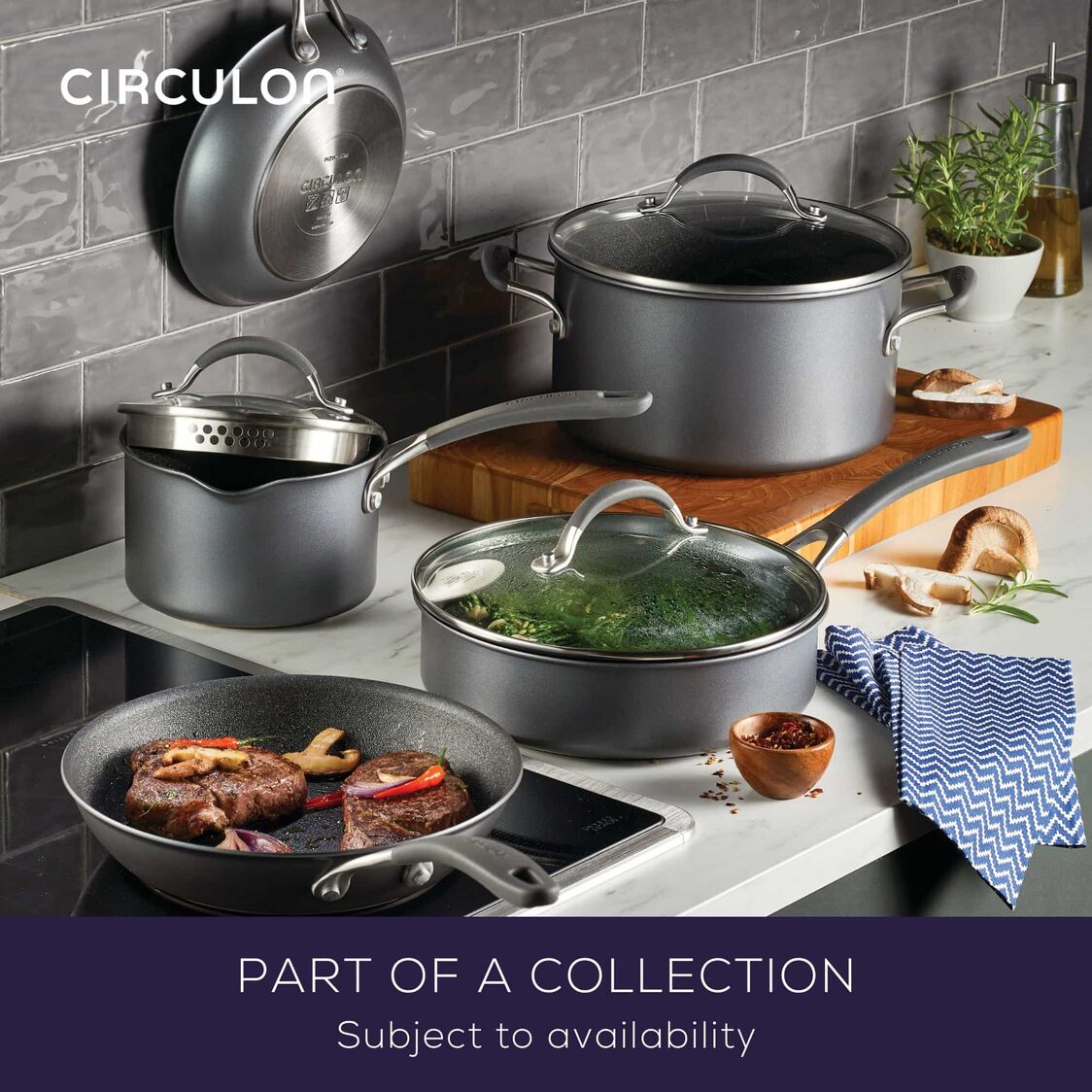 Circulon ScratchDefense A1 26cm/4.3L Covered Chef's Pan with Helping Handle