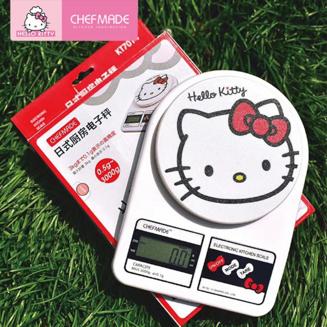 CHEFMADE Hello Kitty ABS Electronic Kitchen Scale 1898CM-KT7014