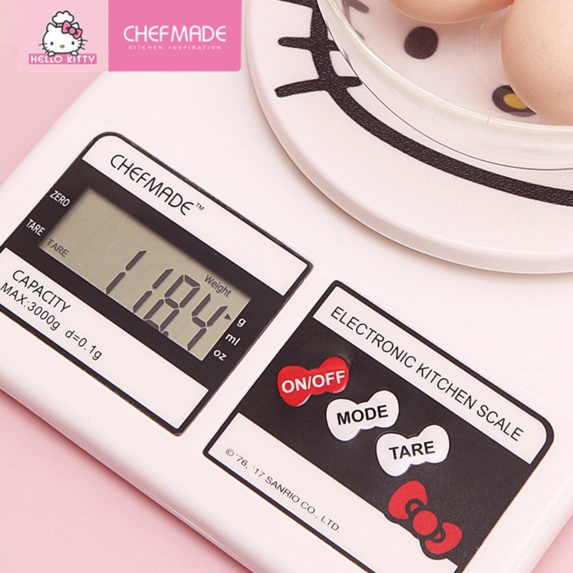 CHEFMADE Hello Kitty ABS Electronic Kitchen Scale 1898CM-KT7014