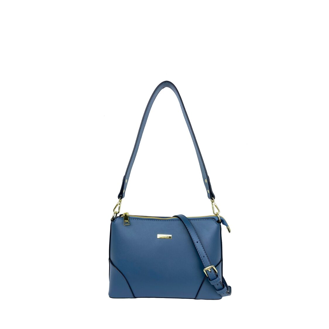 Mel&Co Basic Faux Leather Shoulder Sling Bag