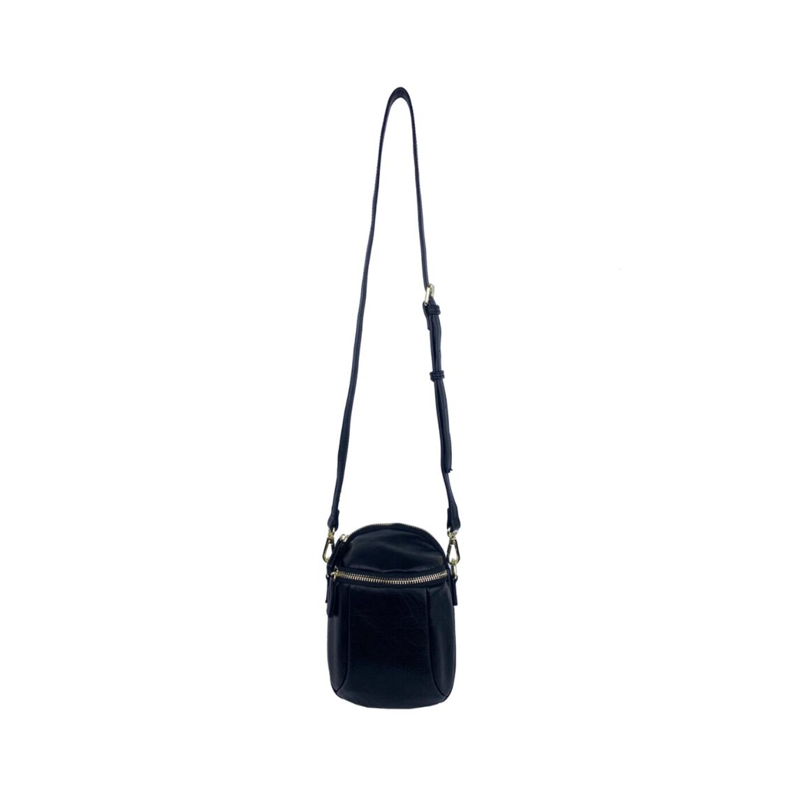 Mel&Co Faux Leather Sling Pouch Small Black