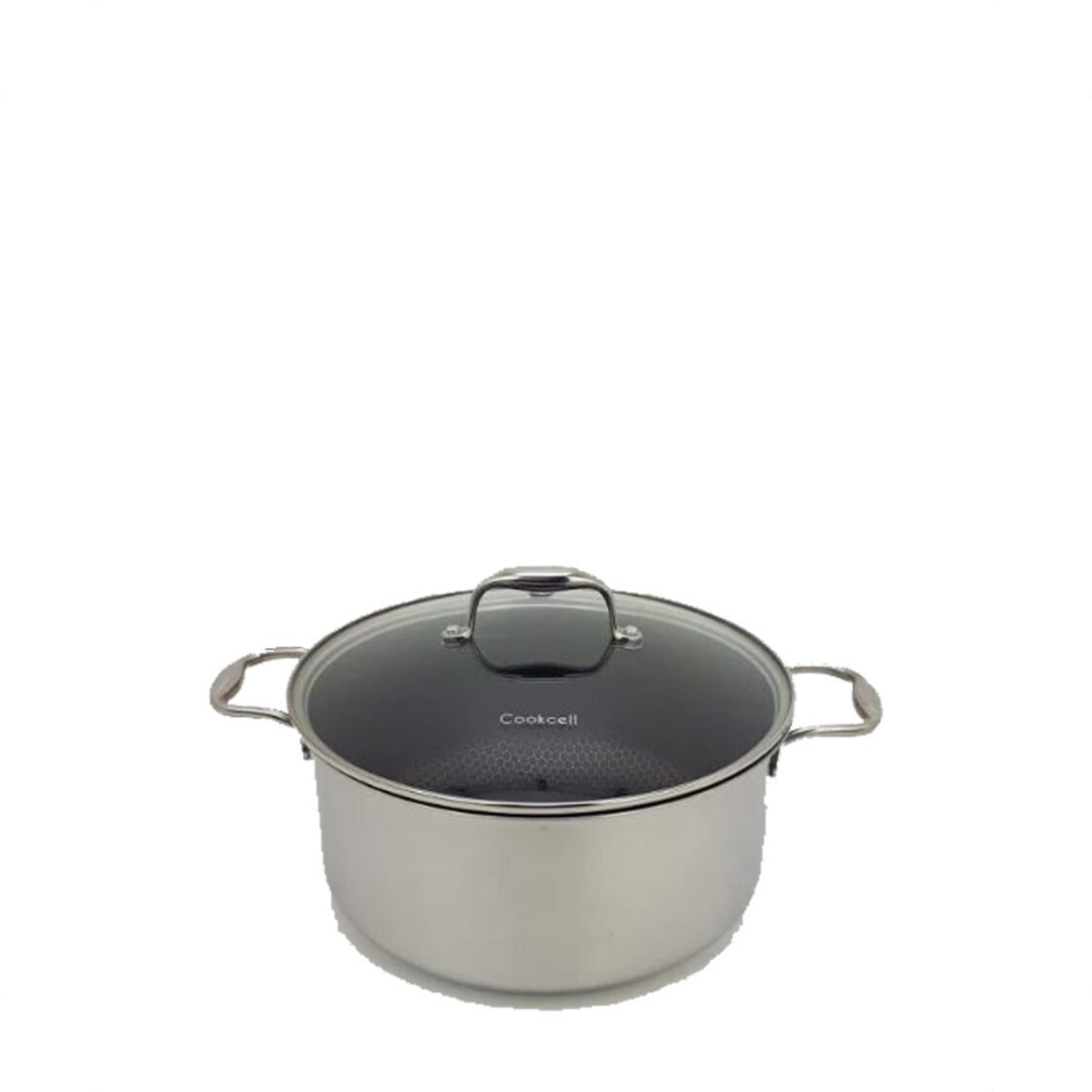 Cookcell Blackcube 24cm Stock Pot with Glass Lid