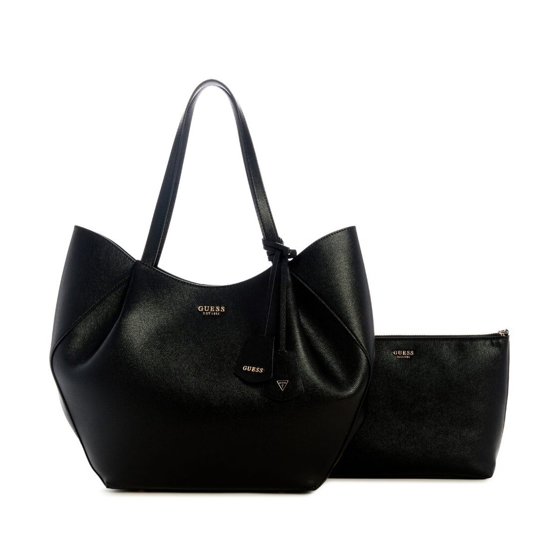 Guess Amorette 2 In 1 Tote,Black
