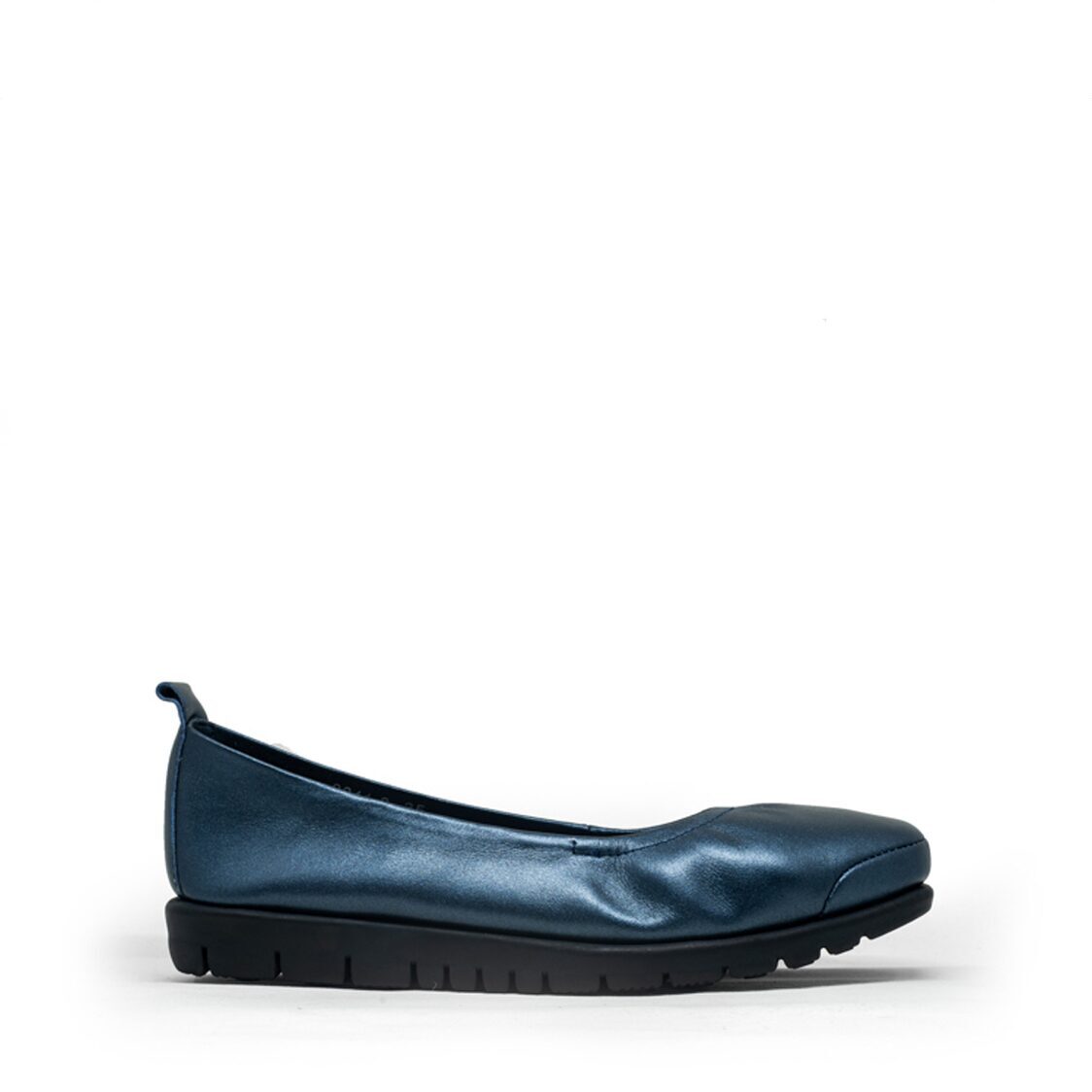 Barani 8841-2 Leather Pumps/Ballet Flats (Navy)