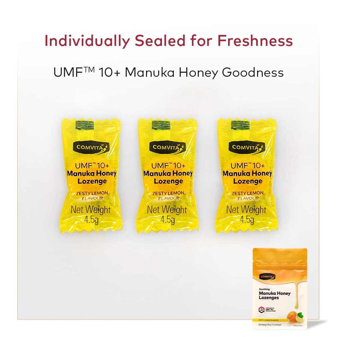 Comvita Manuka Honey Lozenges Lemon & Honey