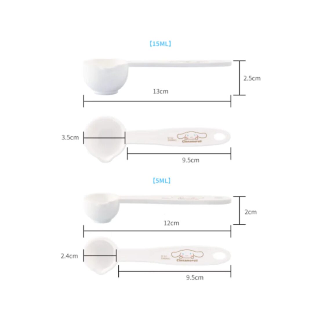 Chefmade Plastic Measuring Spoon 4Pcs WH Cinnamoroll (1898cm-CL5021)