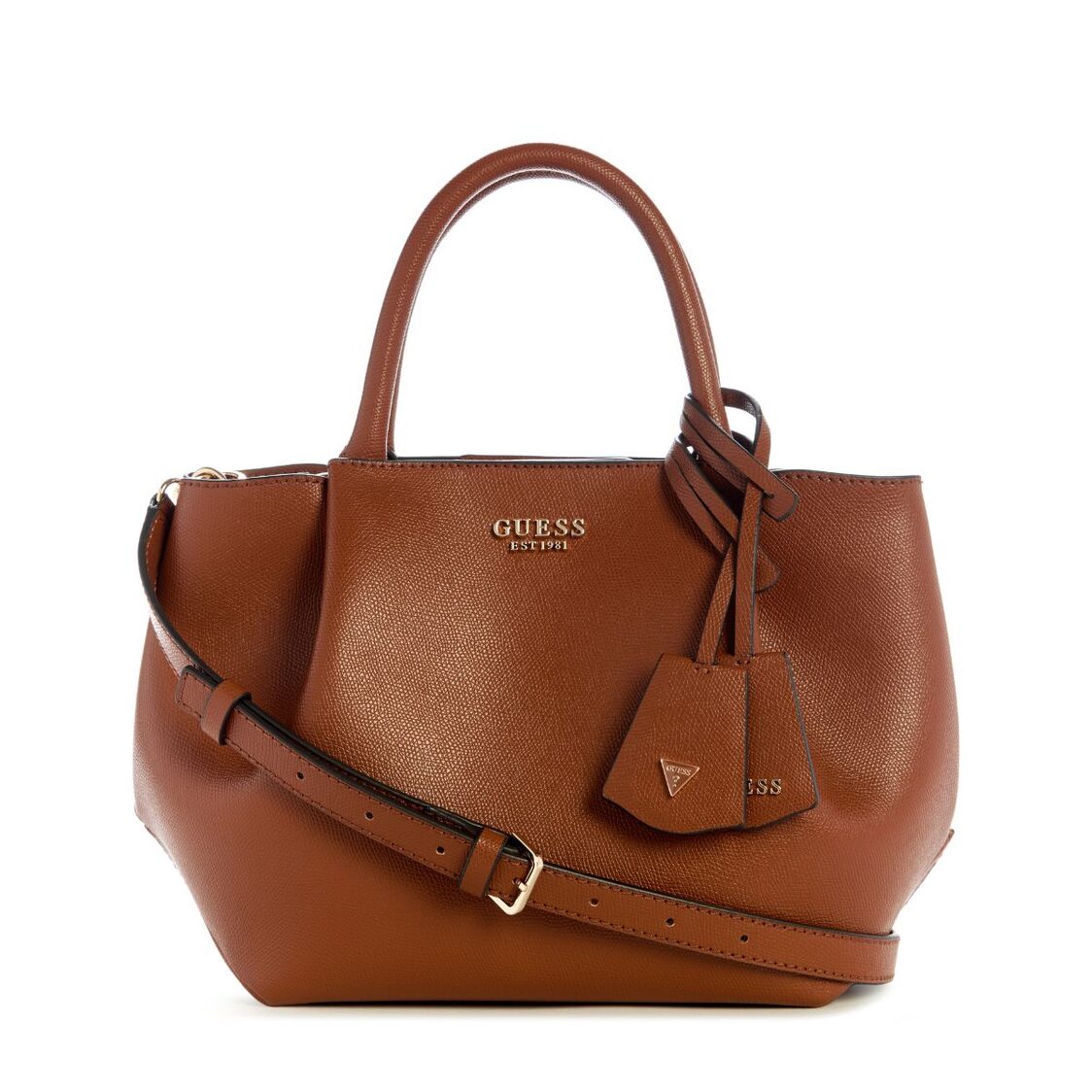 AMORETTE GIRLFRIEND SATCHEL,COGNAC
