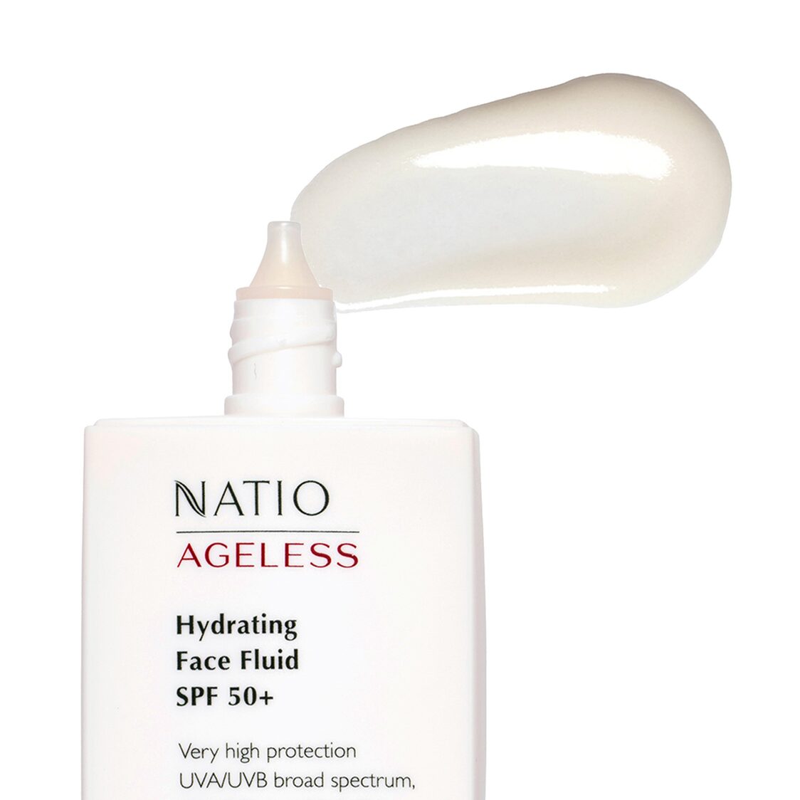 Natio Ageless Hydrating Face Fluid Spf 50+ 60ml