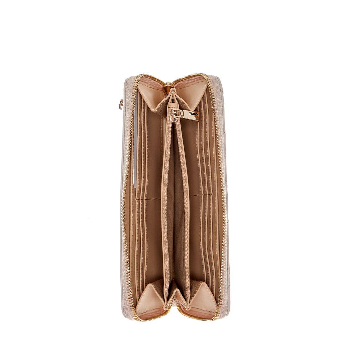 Guess Tamsin Slg Large Zip Around - Light Beige