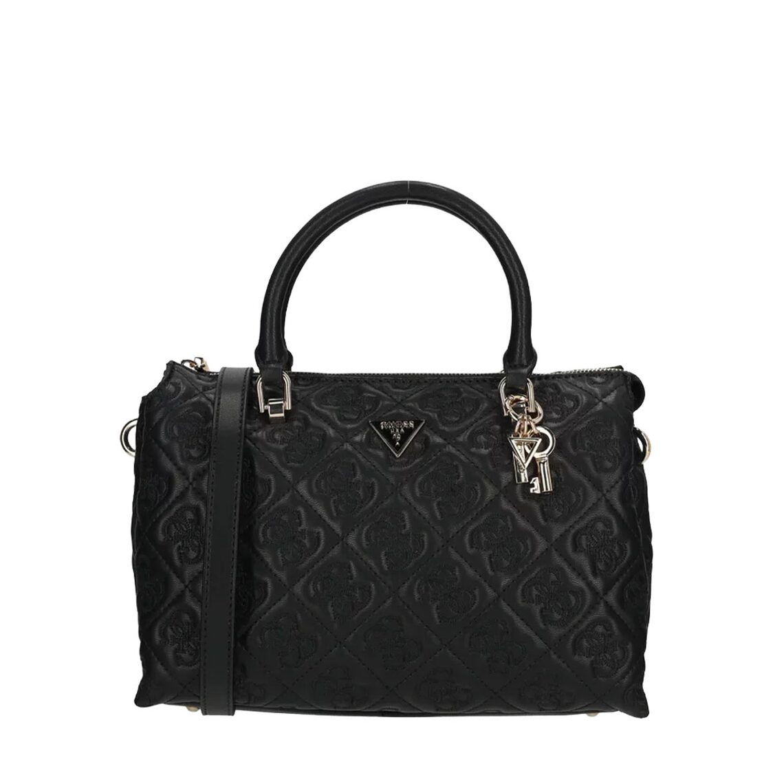 ADELASIA MULTI COMP SATCHEL,BLACK