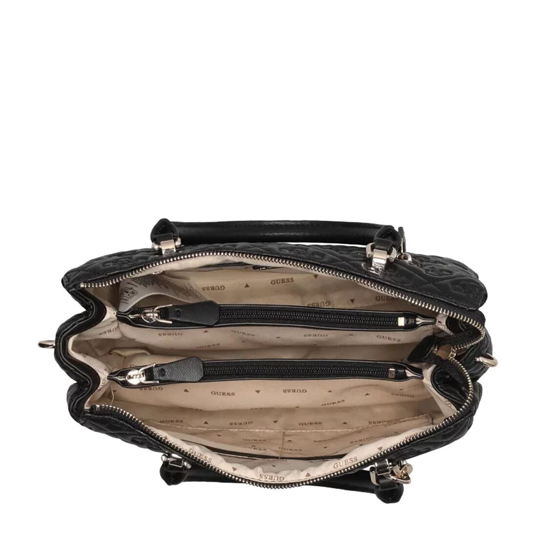 ADELASIA MULTI COMP SATCHEL,BLACK
