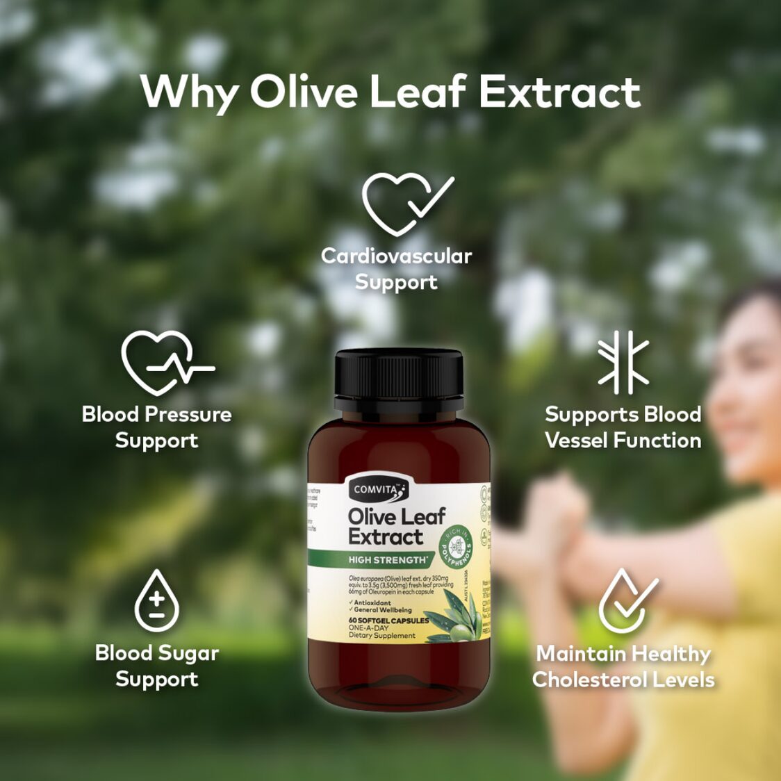 Comvita Olive Leaf Extract High Strength Capsules 60s