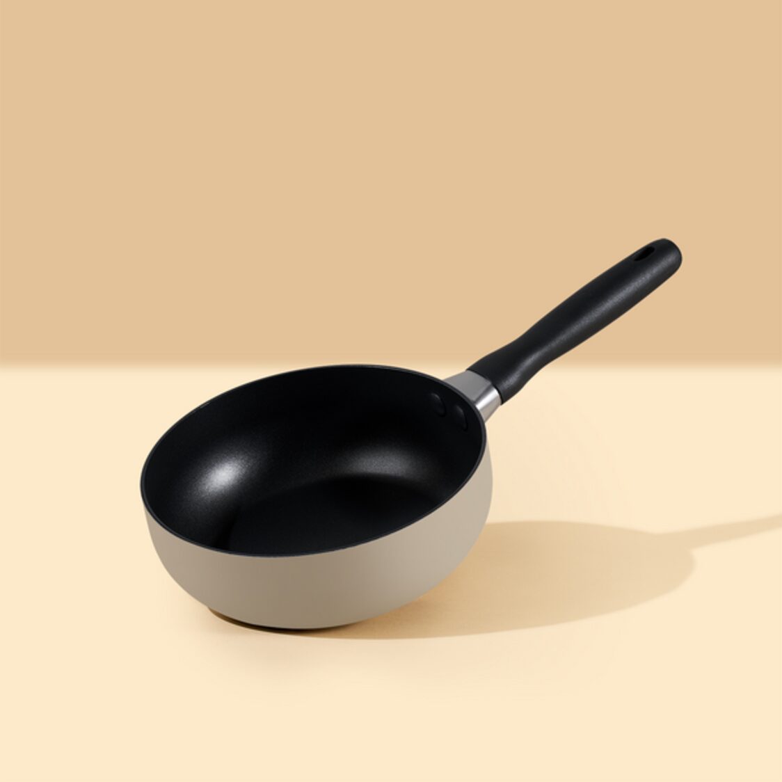 Meyer Bauhaus Nonstick Warm Grey Open Saucier