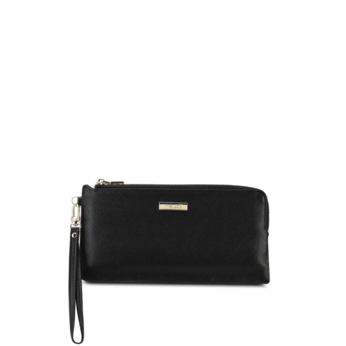 Mel&Co Saffiano Leatherette Slim Wristlet Pouch