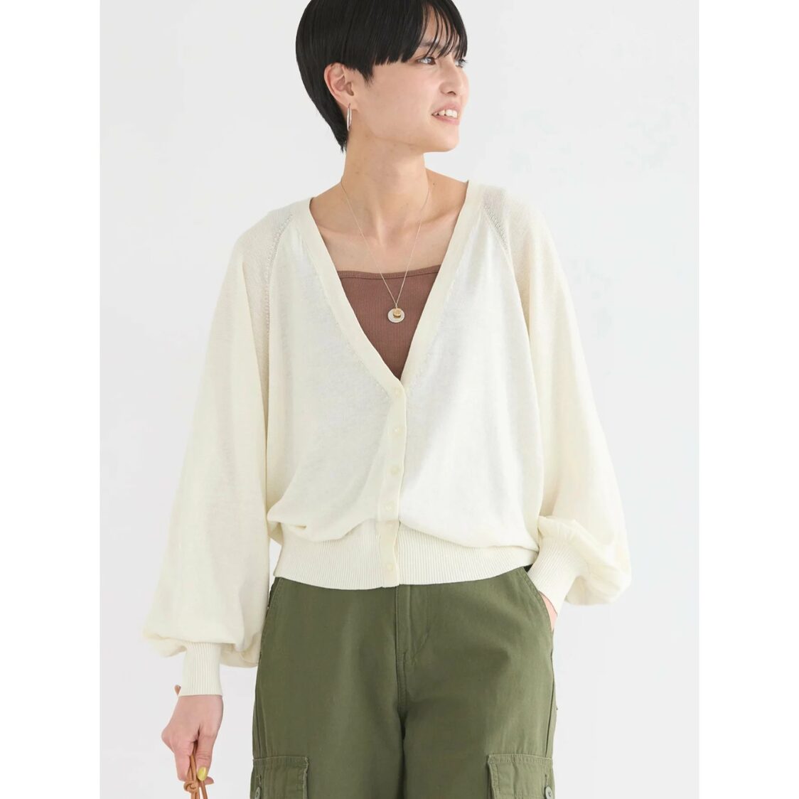 American Holic American Holic Knit Cardigan Ivory