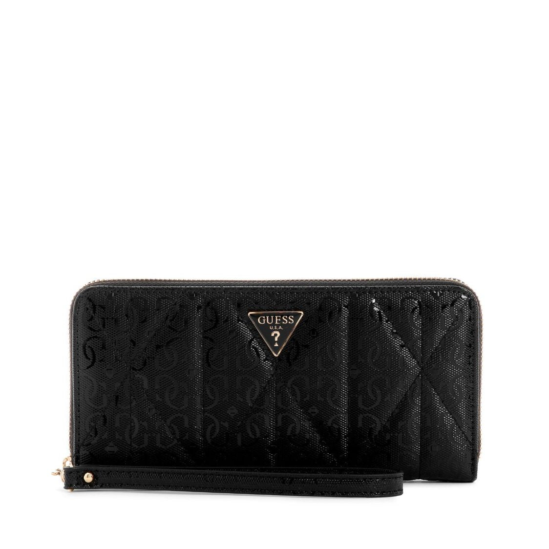 ALDINA SLG LARGE ZIP AROUND,BLACK