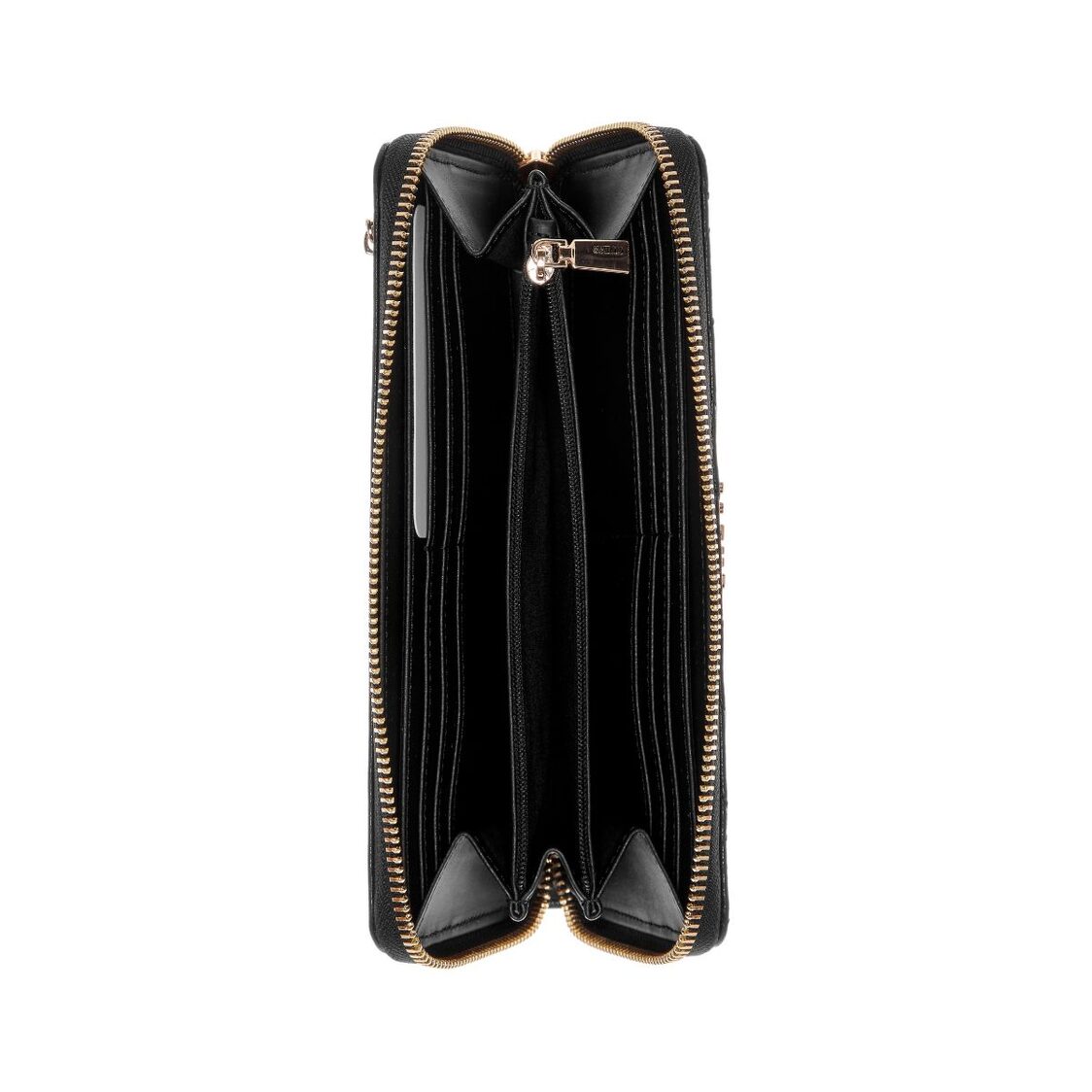 ALDINA SLG LARGE ZIP AROUND,BLACK
