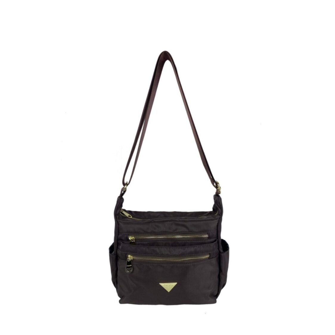 Mel&Co Nylon Multi Compartment Sling Bag