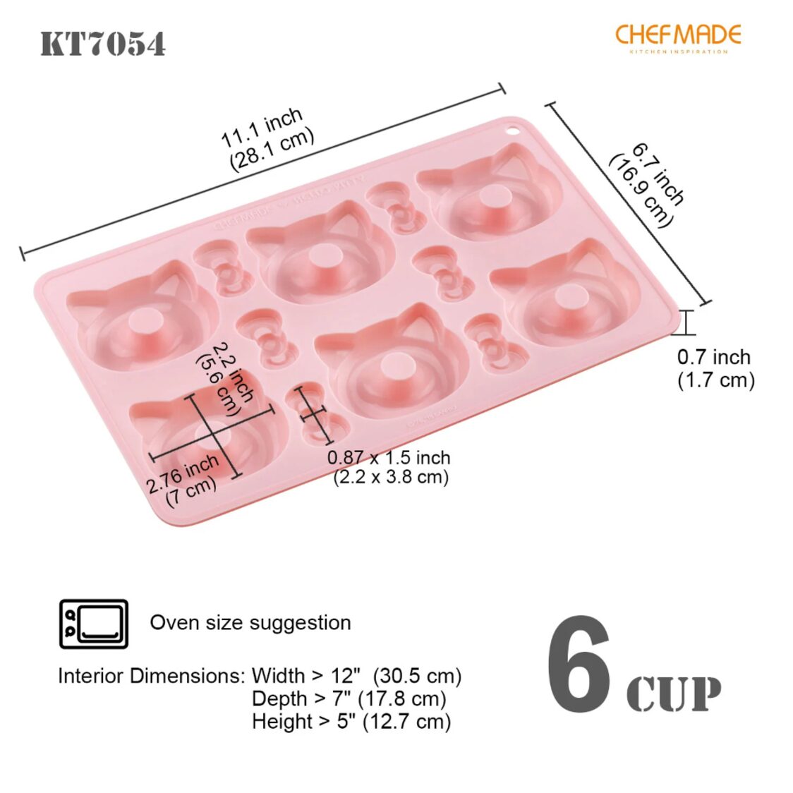 CHEFMADE Hello Kitty Silicone Donut Mould 1898CM-KT7054