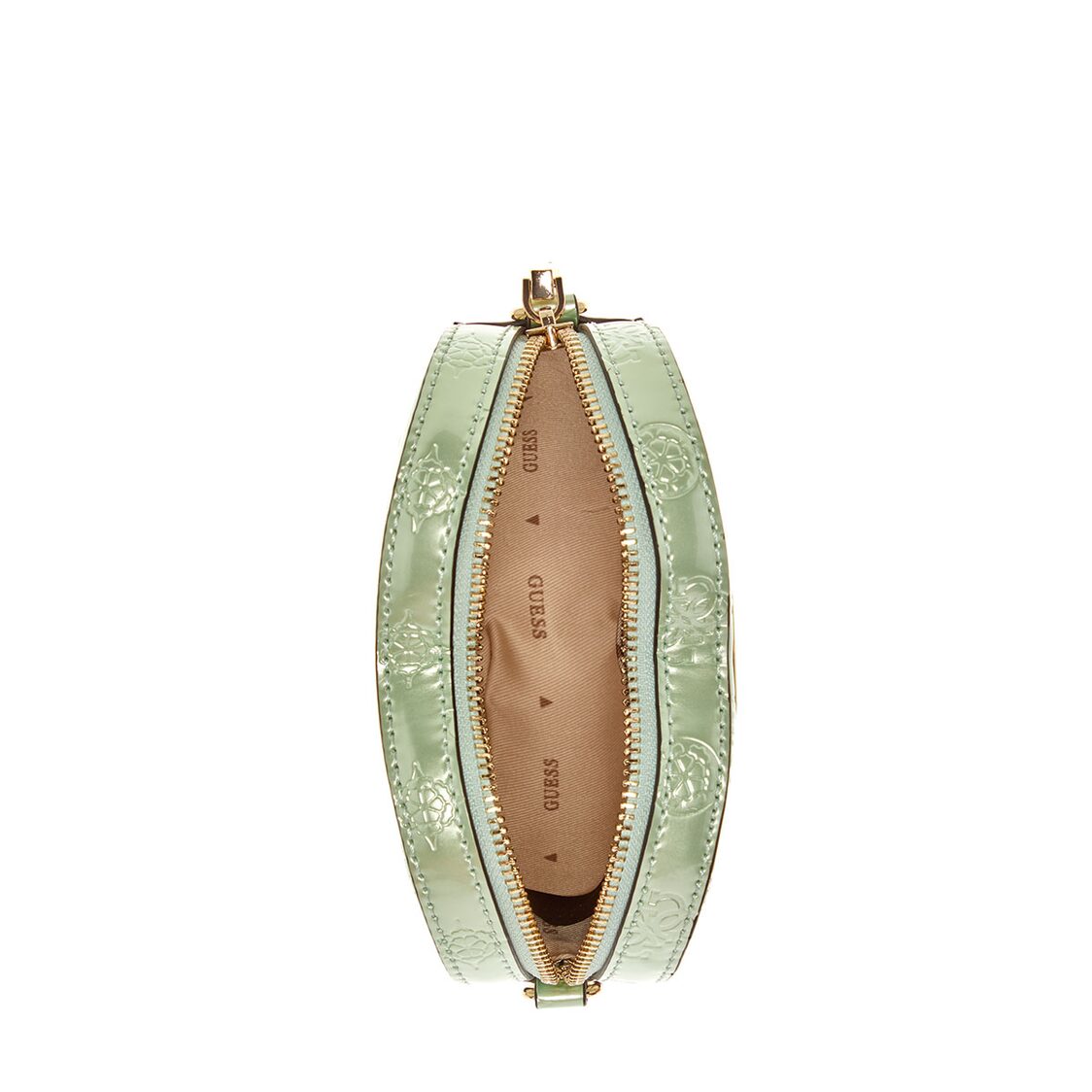 Guess Arnela Mini Heart Bag, Celadon Logo