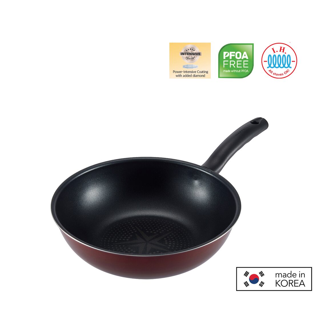 Happycall Solaris Diamond IH Non-Stick Wok Pan 24cm (4001-0164)