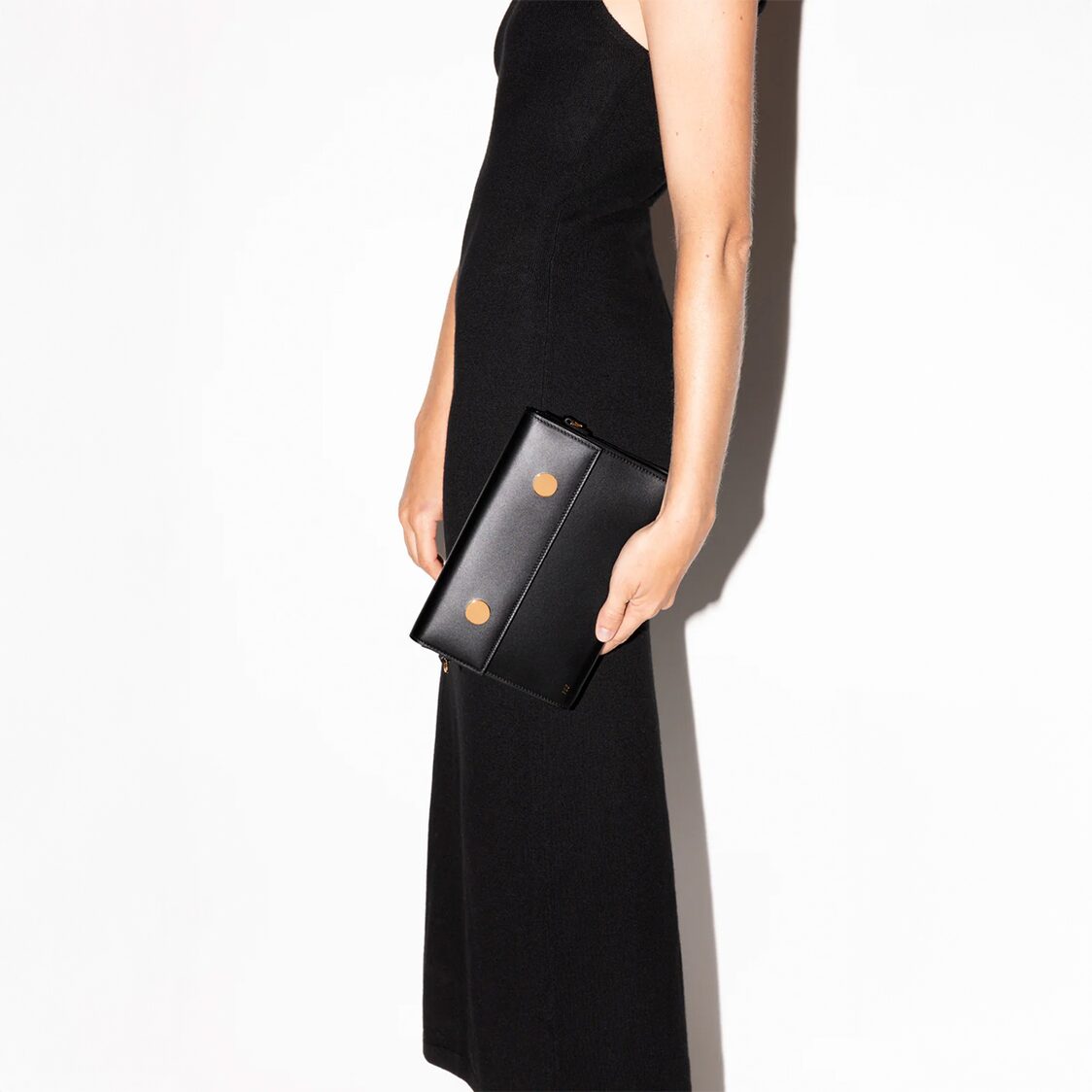 RSVP Golden Eyes Smooth Black 2 Way Bag