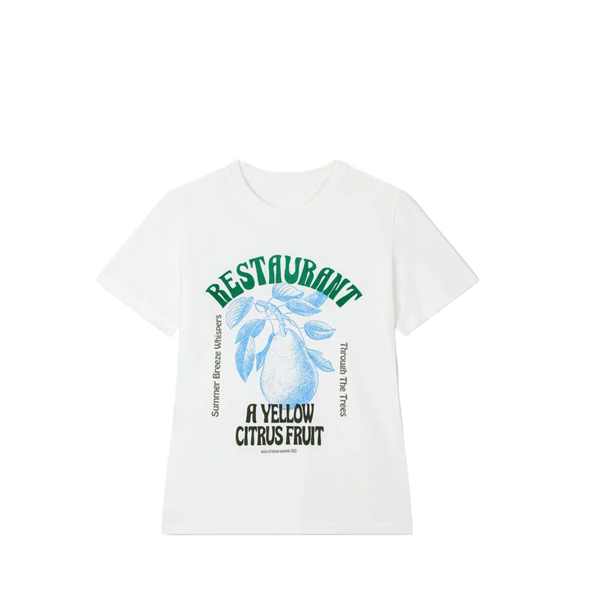 Voice Of Voices Print Crewneck Tshirt White