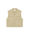 Voice Of Voices Cotton Logo Pocket Vest Khaki