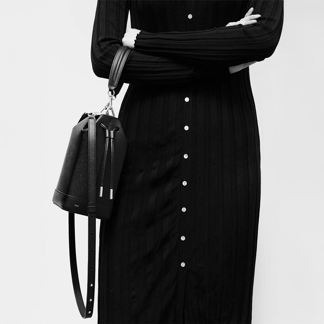 RSVP Milkman Smooth Black Handbag